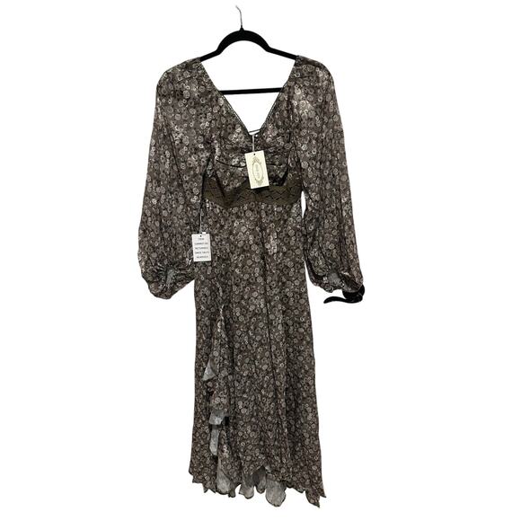 Mia Joy Floral Boho Maxi Dress - Women’s Size XXS NWT - Picture 1 of 11